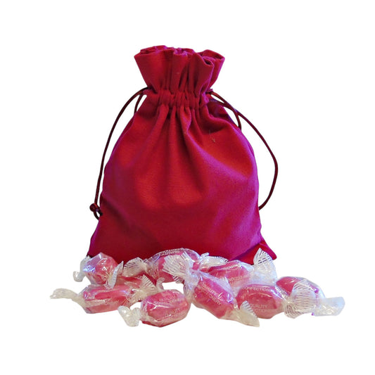 250g Cotton Bag of Strawberry Sherbets Sweets
