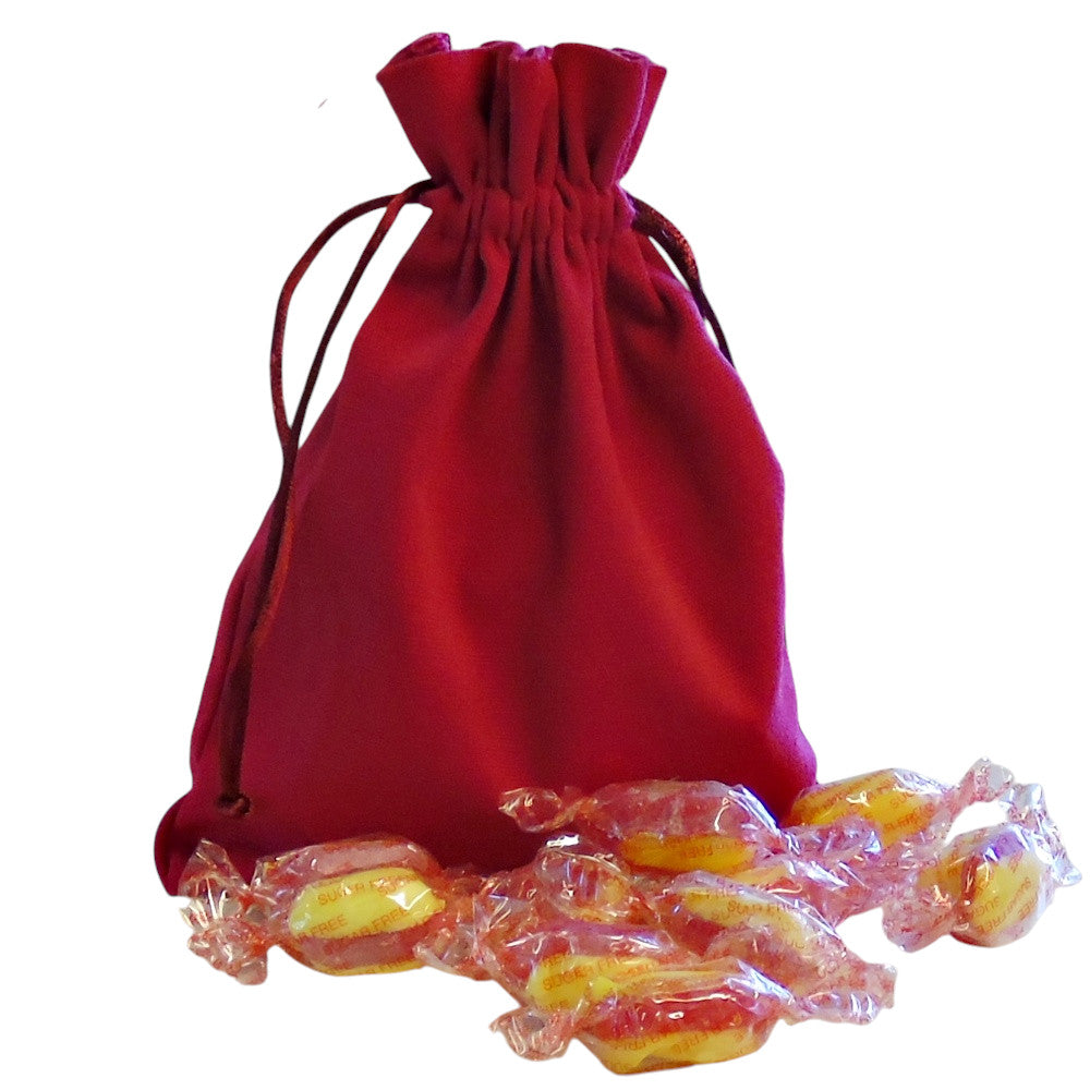 250g Cotton Bag of Sugar Free Rhubarb and Custard