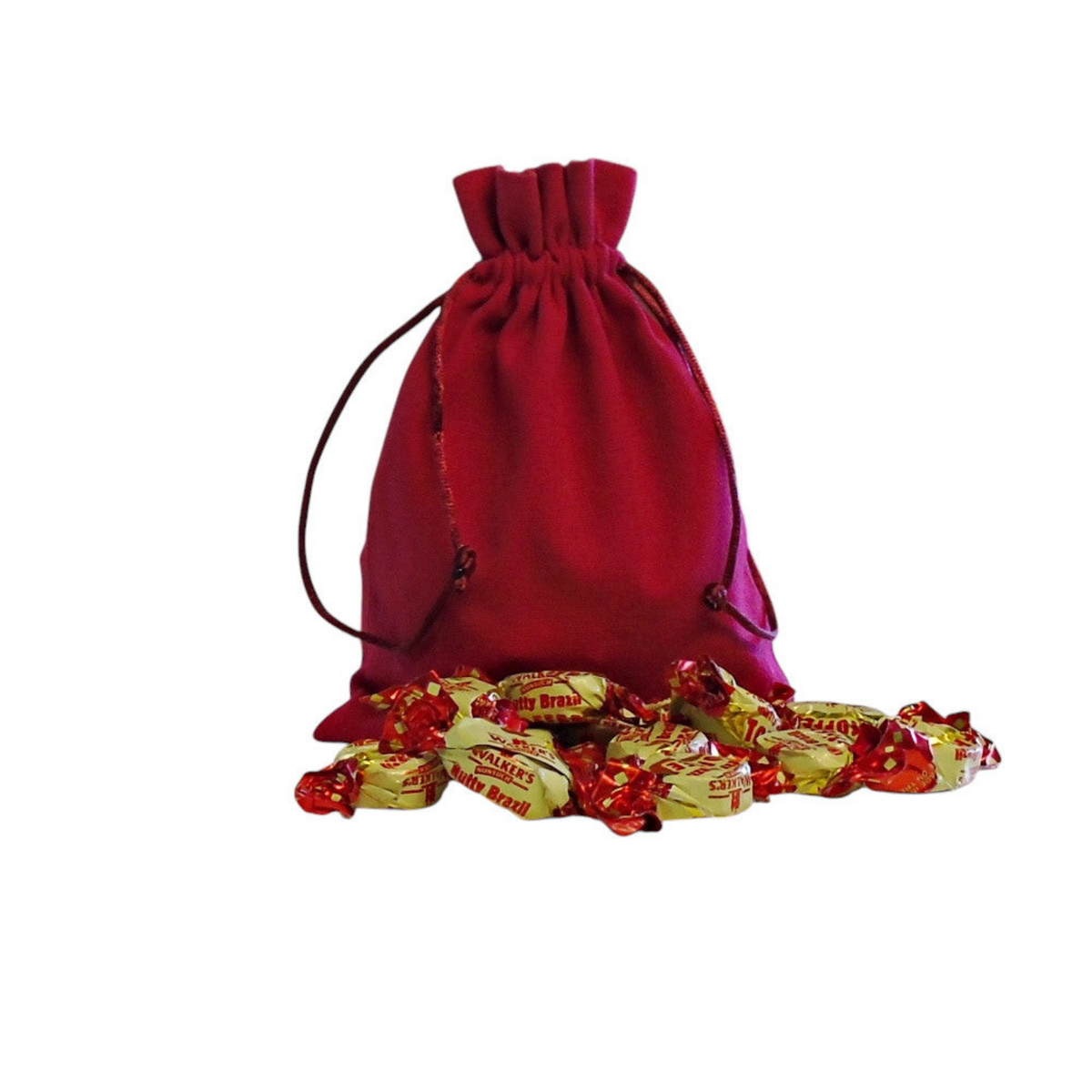 250g Cotton Bag of Walkers Nutty Brazil Toffee