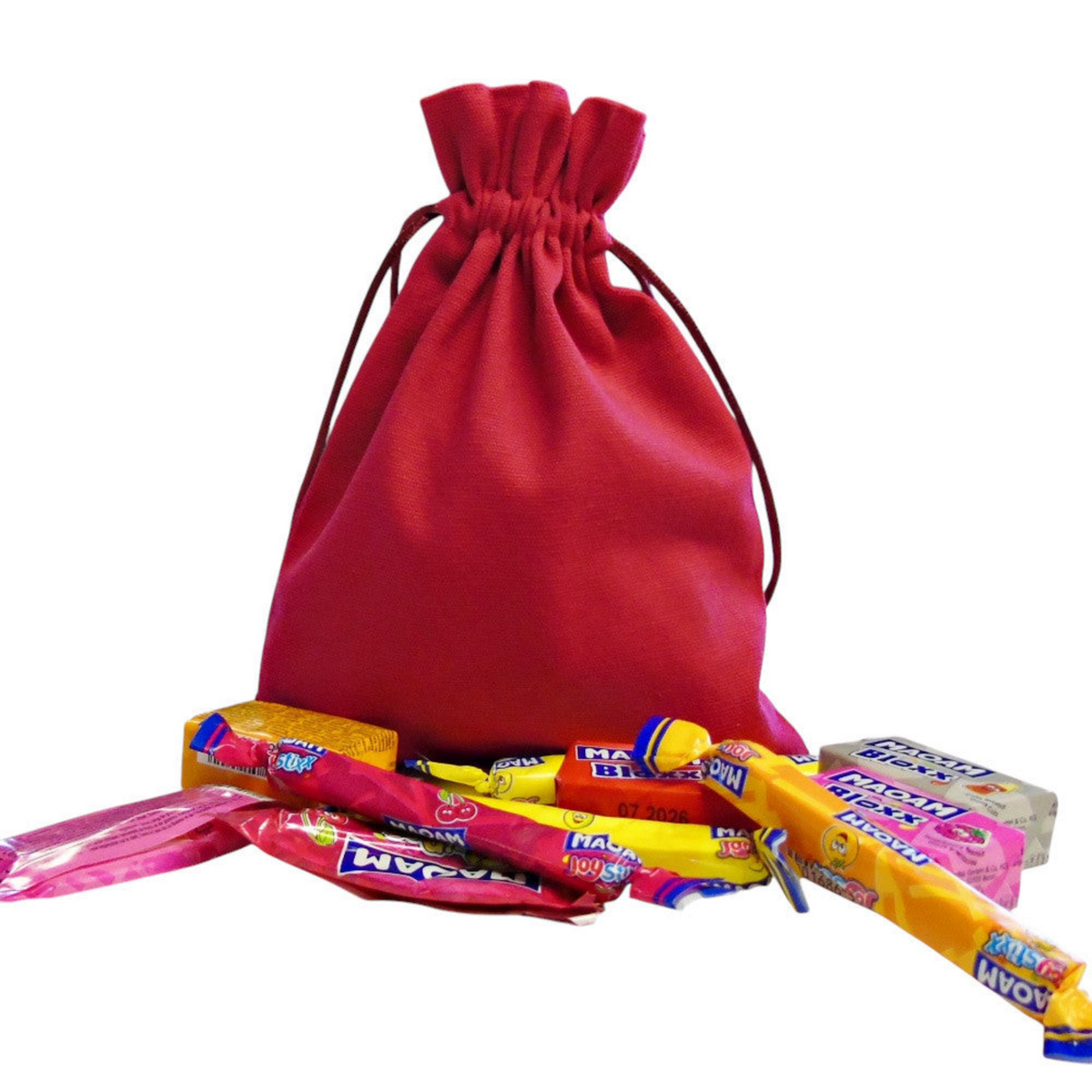 250g Cotton Bag of Maoam Joystix, Bloxs, Strips Fruit Chews Sweets