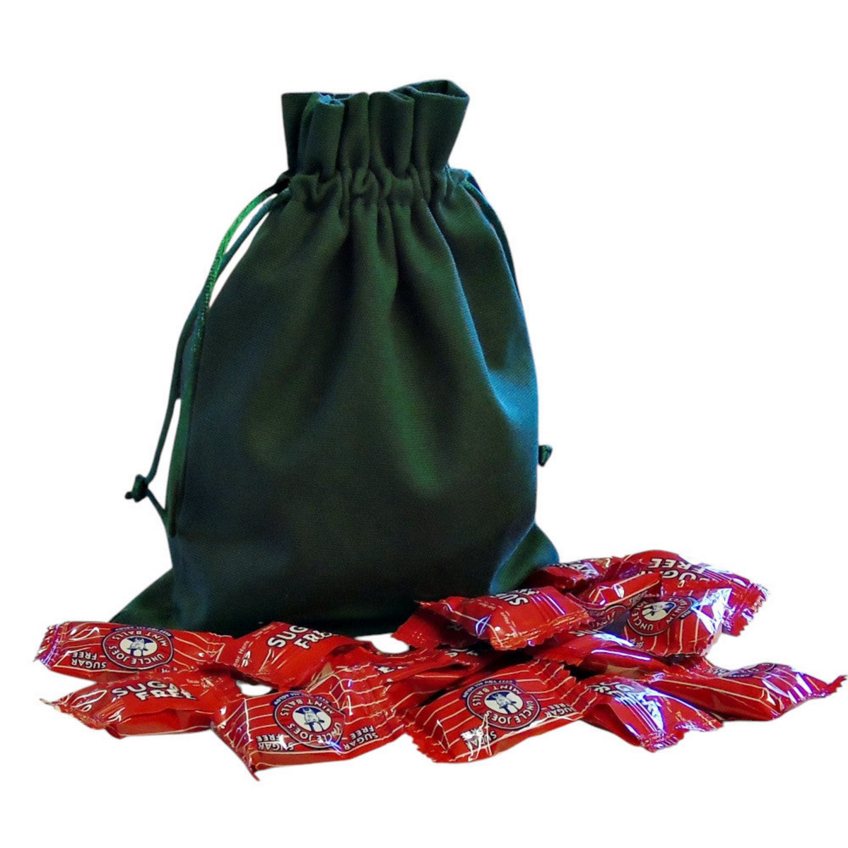 250g Cotton Bag of Uncle Joes Sugar Free Mints