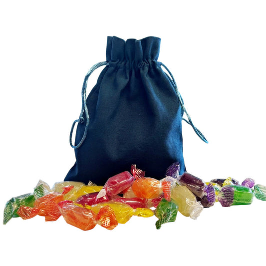250g Cotton Bag of Hard Boiled Fruit Drop Sweet