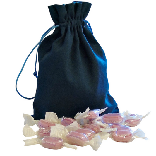 250g Cotton Bag of Sugar Free Strawberry Sherbets Sweets