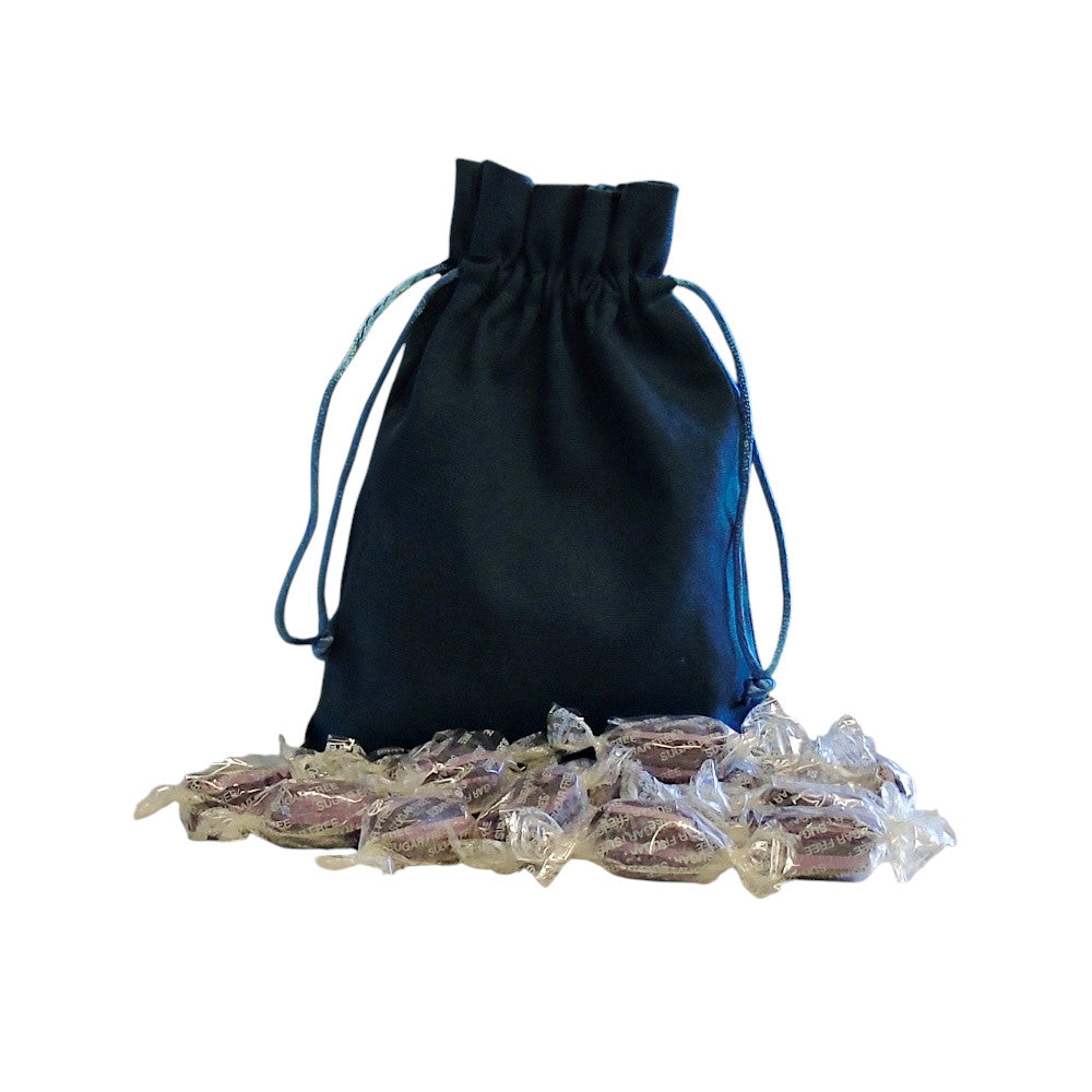 250g Cotton Bag of Sugar Free Blackcurrant and Liquorice