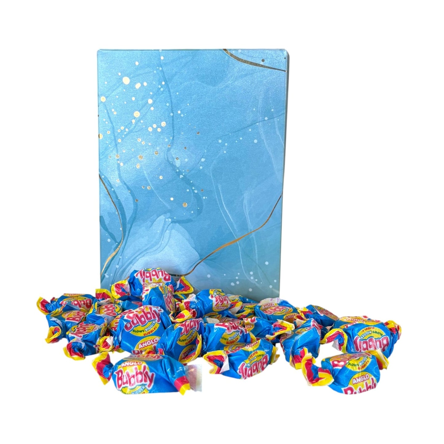 350g Rectangular Patterned Box of Anglo Bubble Bubblegum