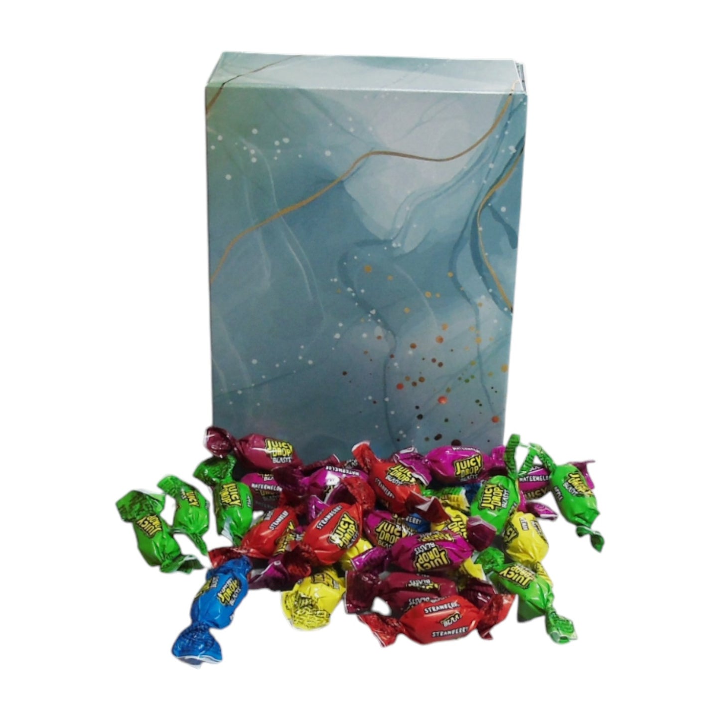 350g Rectangular Patterned Box of Bazooka Juicy Drops