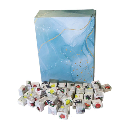 350g Rectangular Patterned Box of Fruity Chews Fruit Caramels