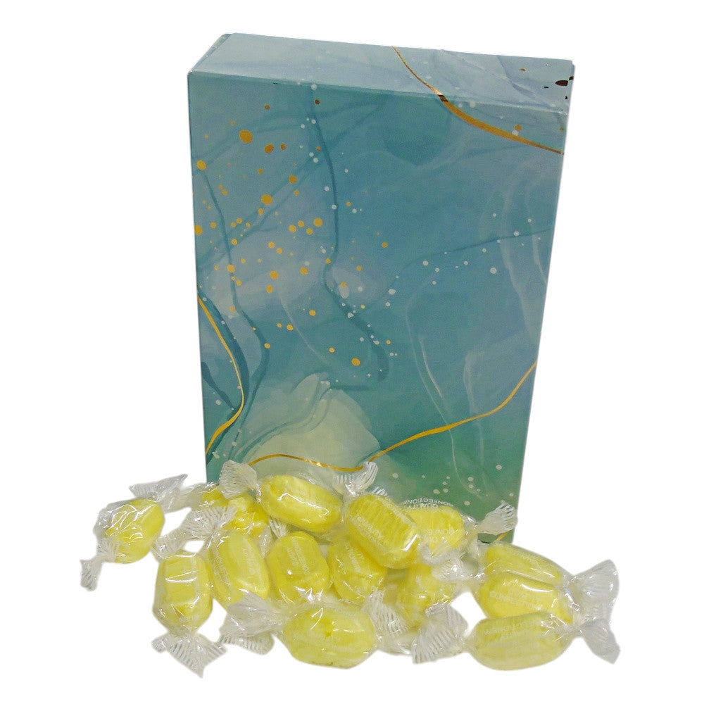 350g Rectangular Patterned Box of Sherbet Lemon Sweets