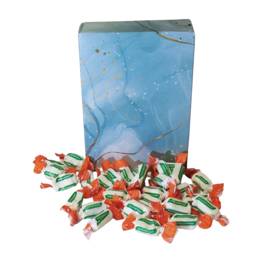 350g Rectangular Patterned Box of Sugar Free Spearmint Chews