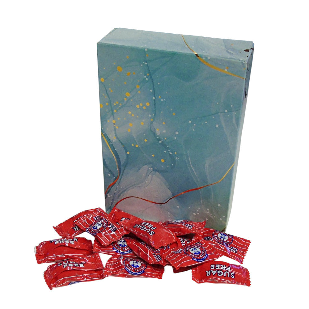 350g Rectangular Patterned Box of Uncle Joes Sugar Free Mints