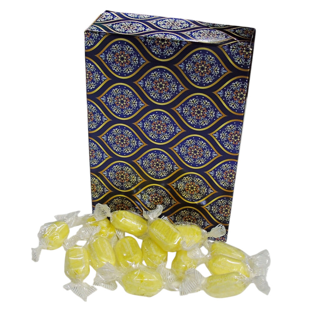 350g Rectangular Patterned Box of Sherbet Lemon Sweets