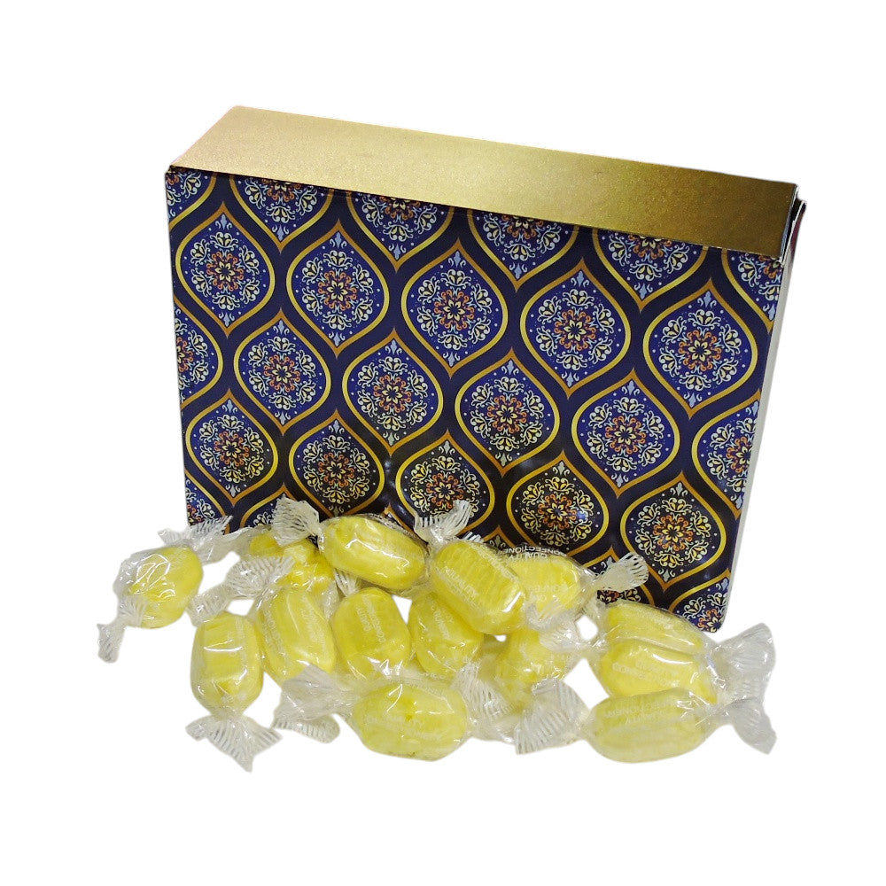 350g Rectangular Patterned Box of Sherbet Lemon Sweets