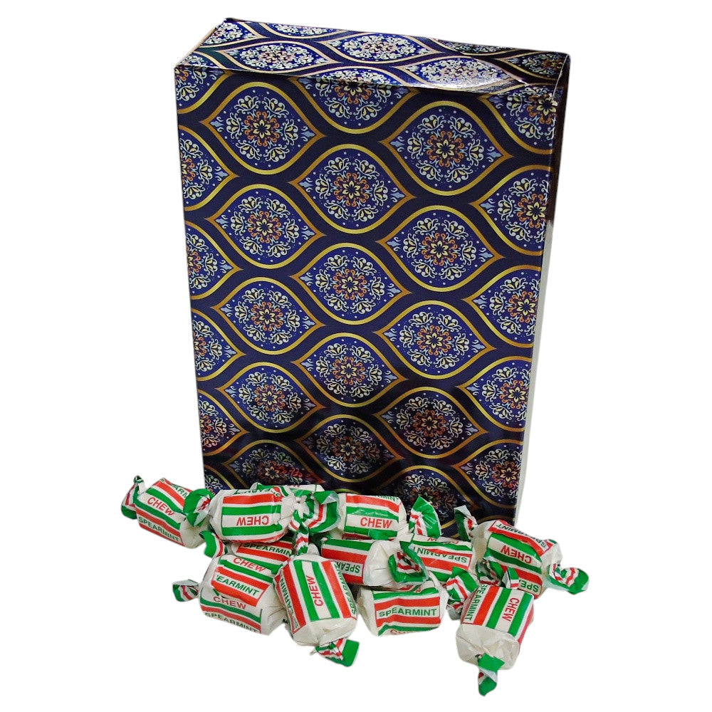 350g Rectangular Patterned Box of Spearmint Chews