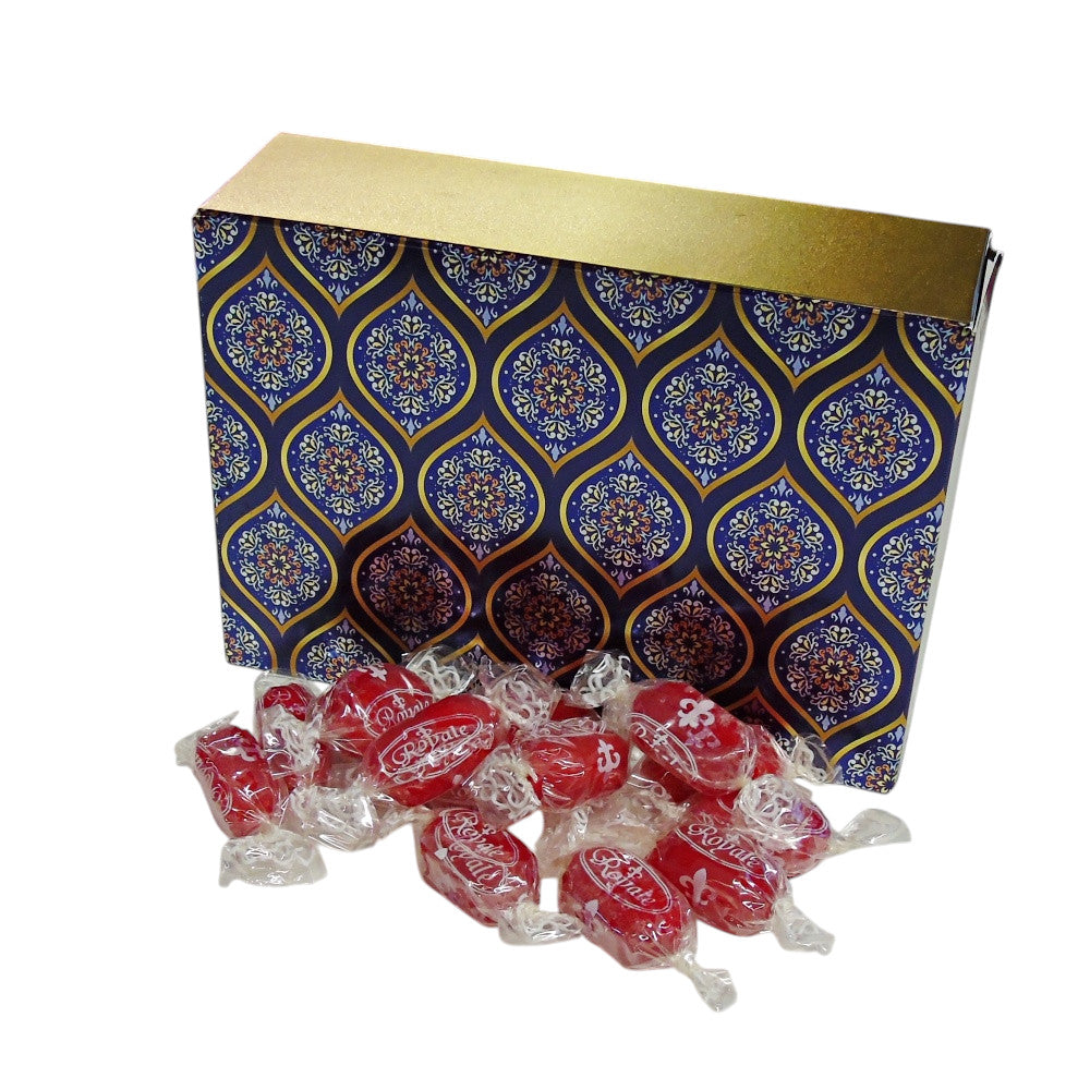 350g Rectangular Patterned Box of Strawberry Sherbets Sweets