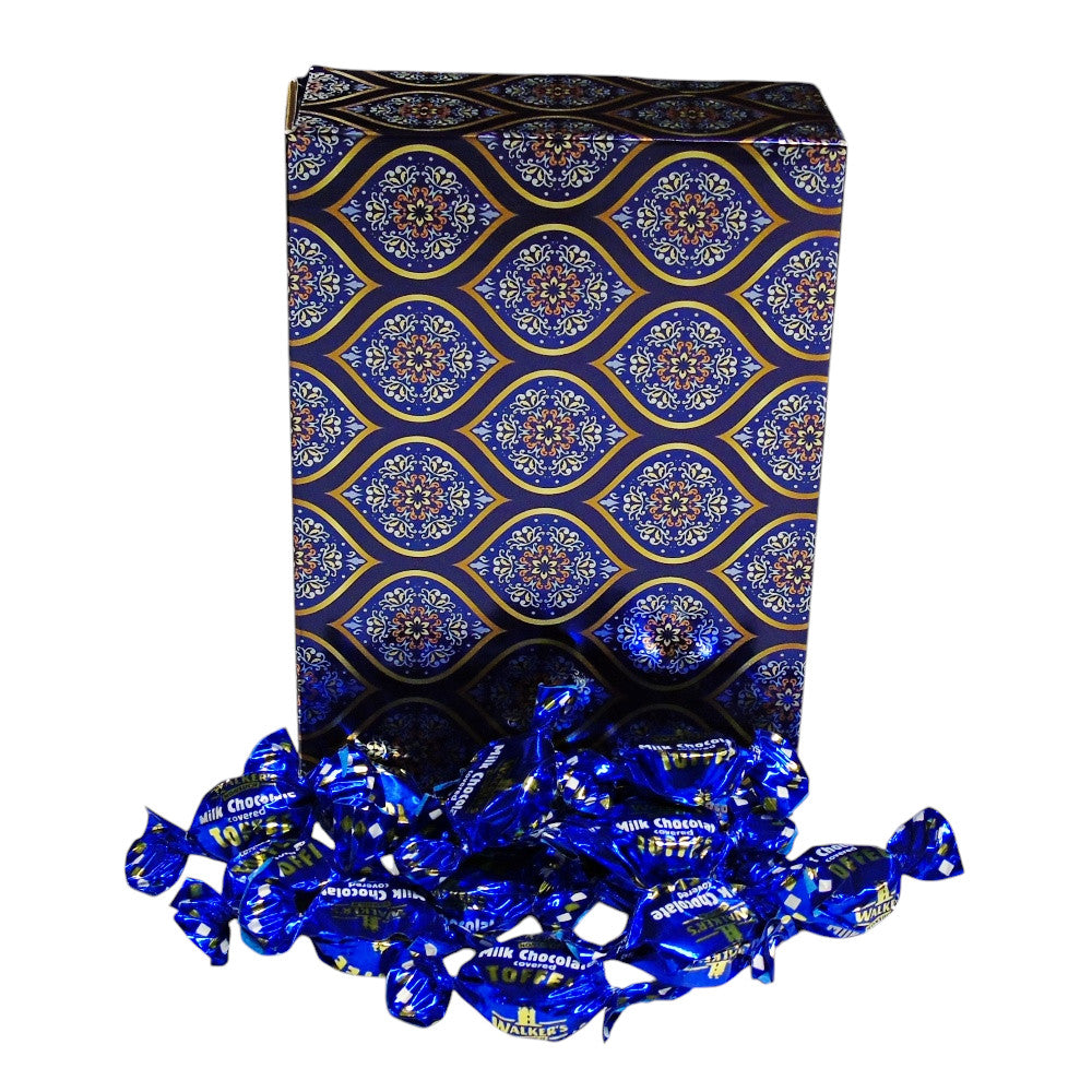 350g Rectangular Patterned Box of Walkers Milk Chocolate Toffee