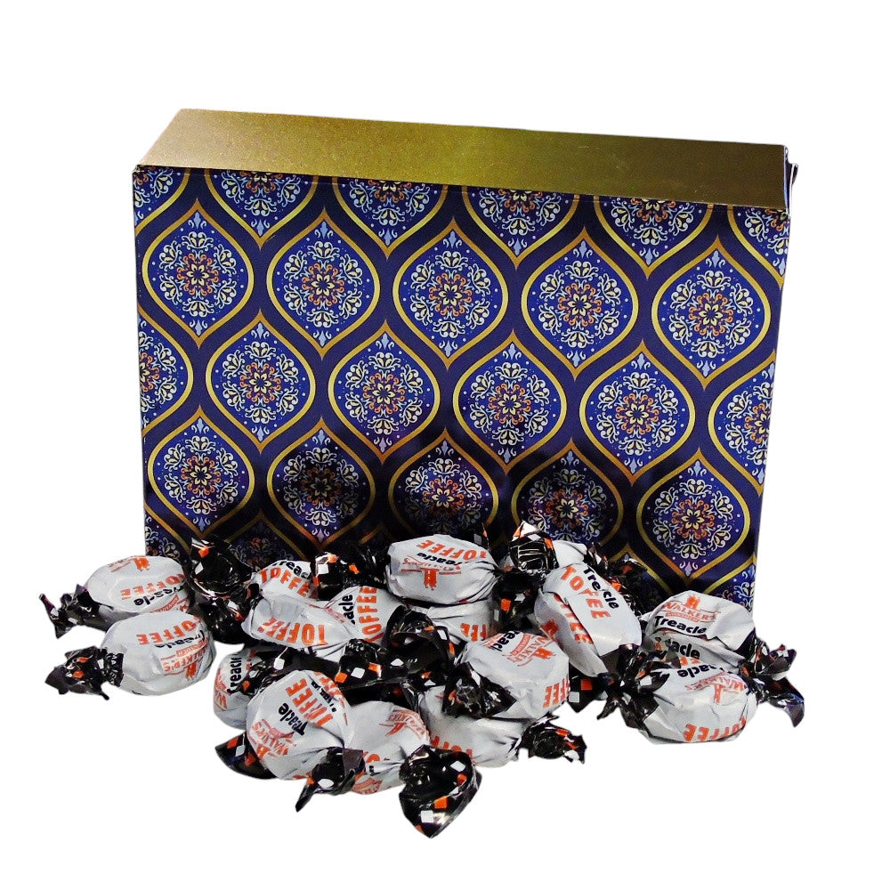 350g Rectangular Patterned Box of Walkers Treacle Dabs Toffee