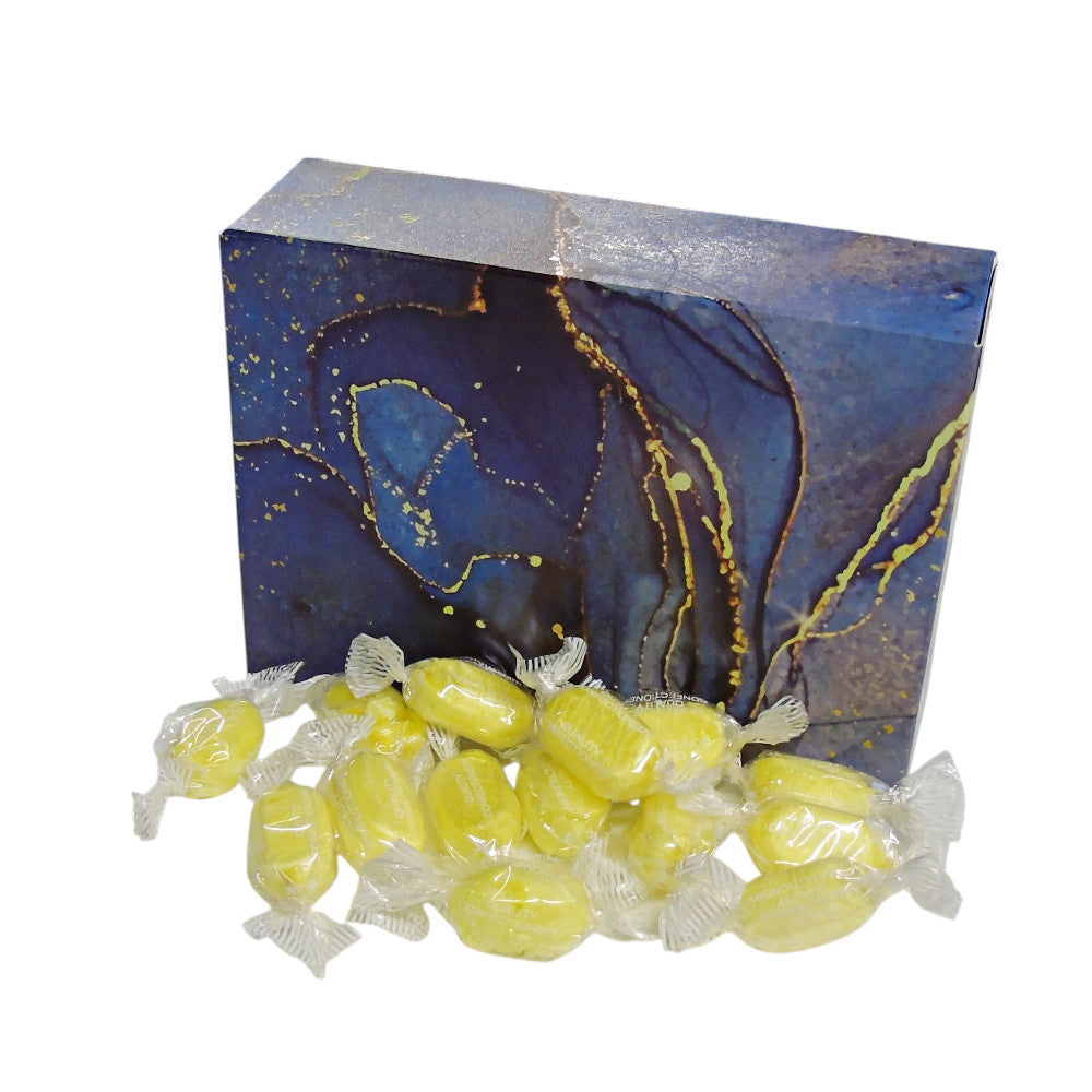 350g Rectangular Patterned Box of Sherbet Lemon Sweets