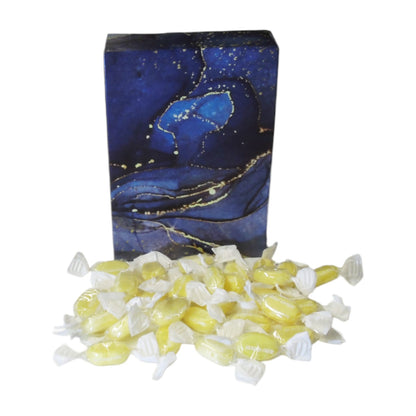 350g Rectangular Patterned Box of Sugar Free Sherbet Lemons