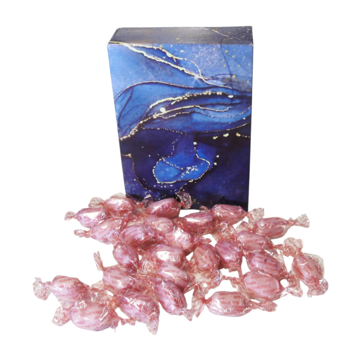 350g Rectangular Patterned Box of Sugar Free Strawberry Sherbets Sweets