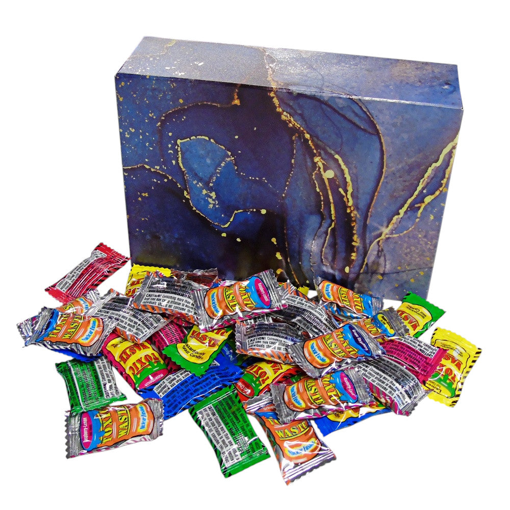 350g Rectangular Patterned Box of Toxic Waste and Nuclear Waste Super Sour Sweet Mix