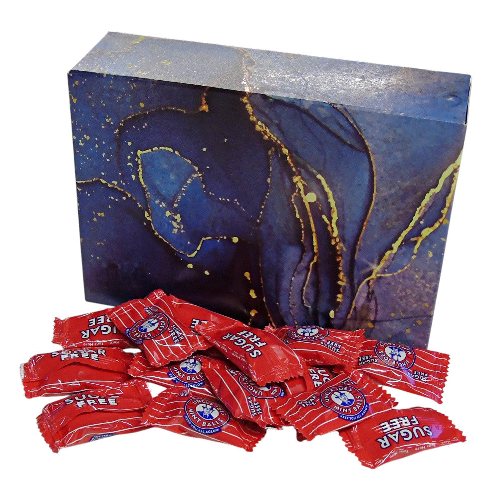 350g Rectangular Patterned Box of Uncle Joes Sugar Free Mints