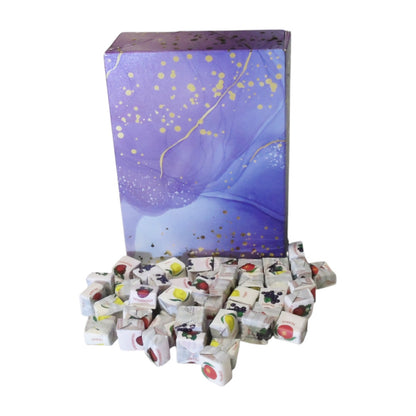 350g Rectangular Patterned Box of Fruity Chews Fruit Caramels