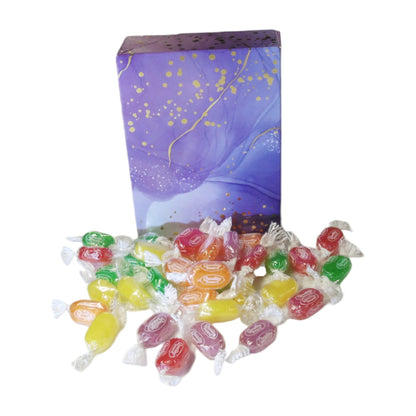 350g Rectangular Patterned Box of Sherbet Fruits