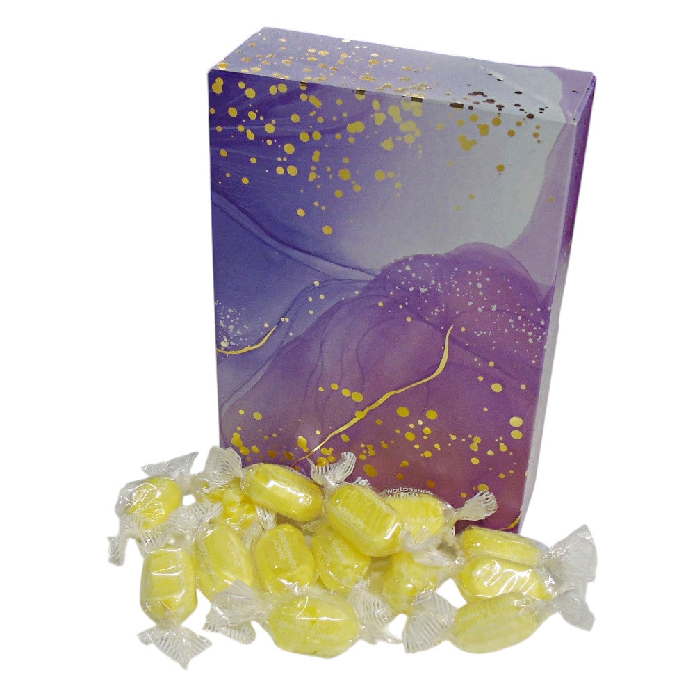 350g Rectangular Patterned Box of Sherbet Lemon Sweets