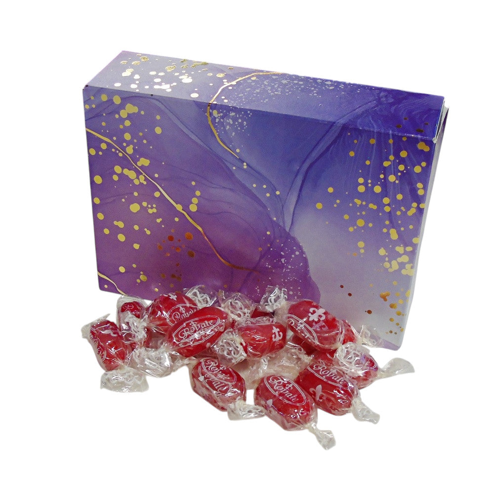 350g Rectangular Patterned Box of Strawberry Sherbets Sweets