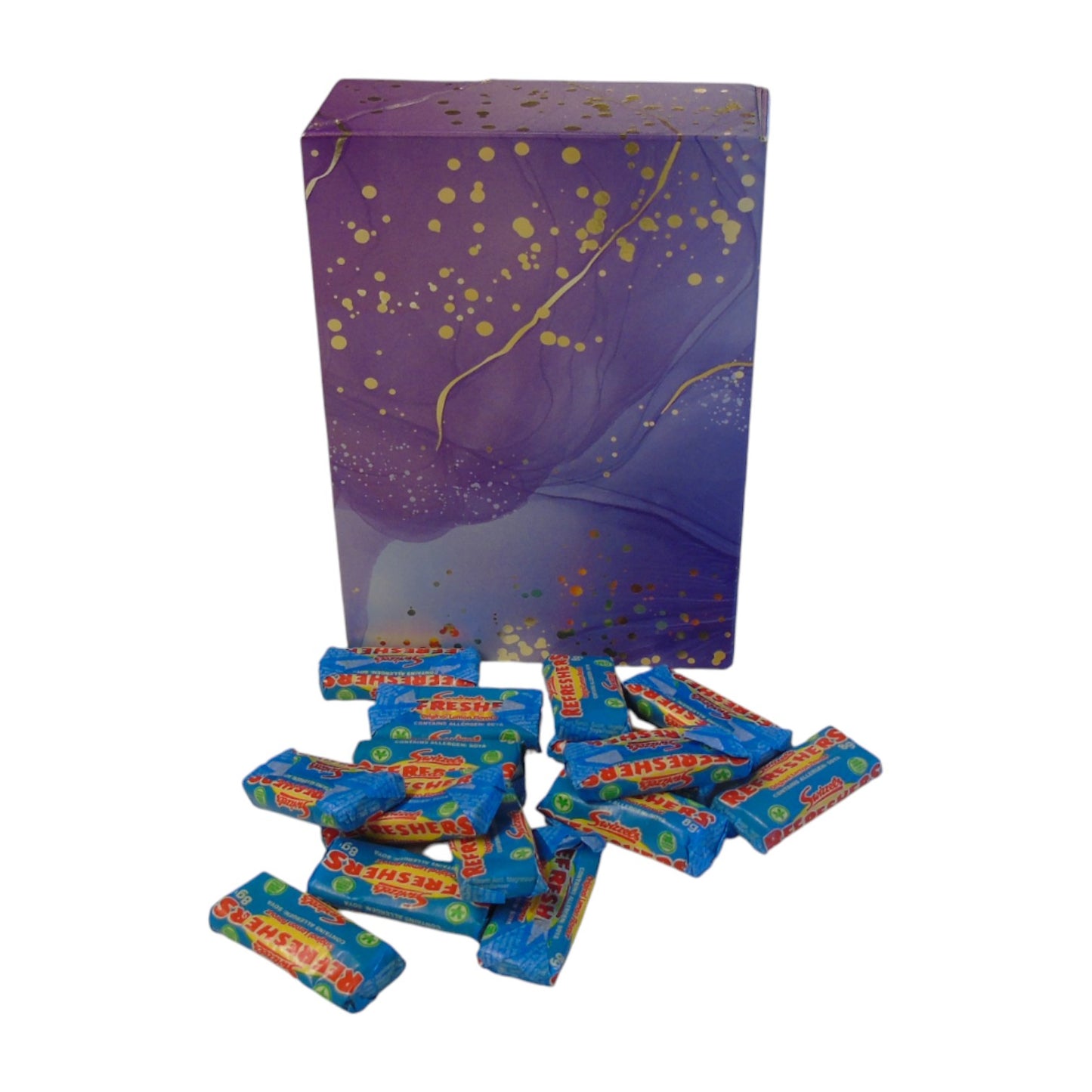 350g Rectangular Patterned Box of Swizzles Refreshers