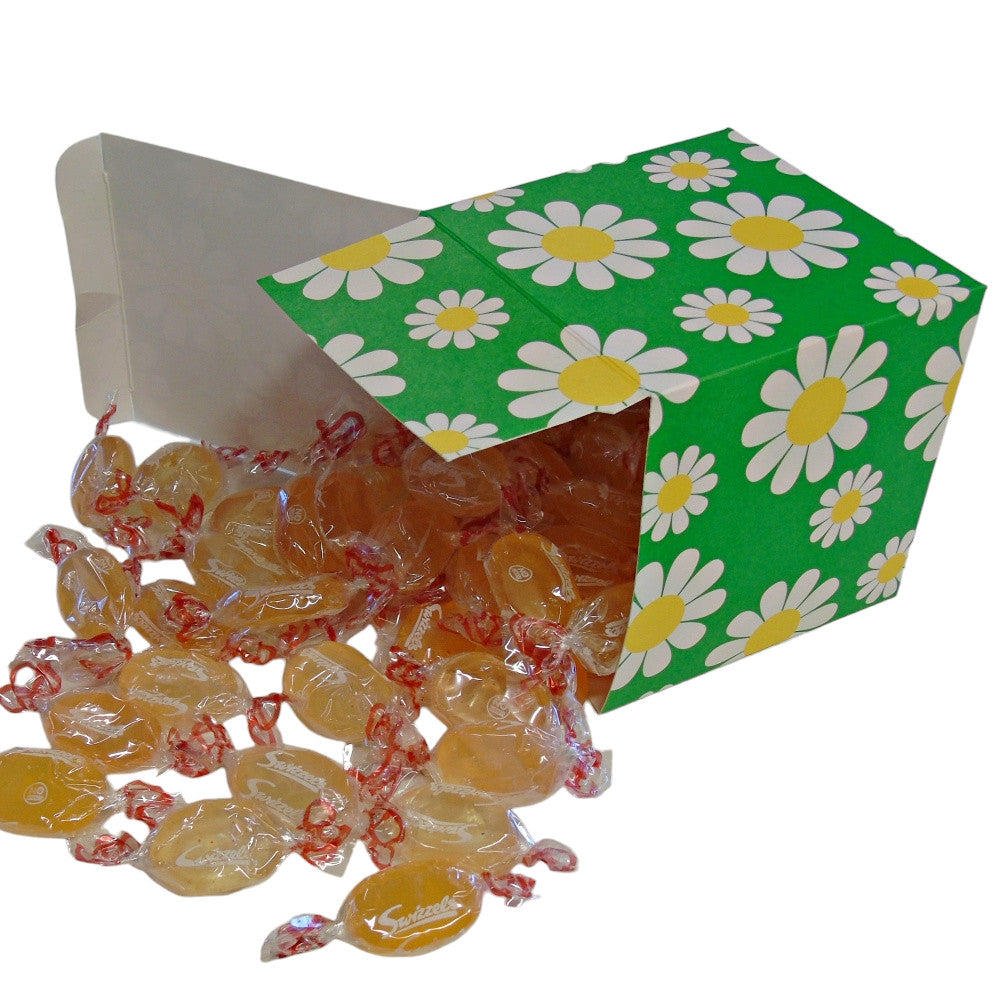 300g Square Flower Pattern Box of Barley Sugar Sweets
