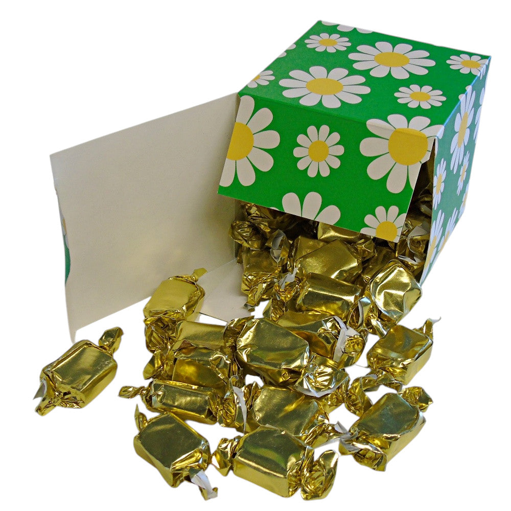 300g Square Flower Pattern Box of Bristows Clotted Cream Toffee