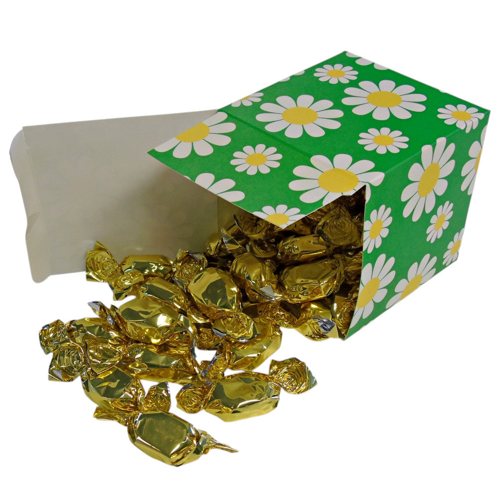 300g Square Flower Pattern Box of Buchanans Butterscotch
