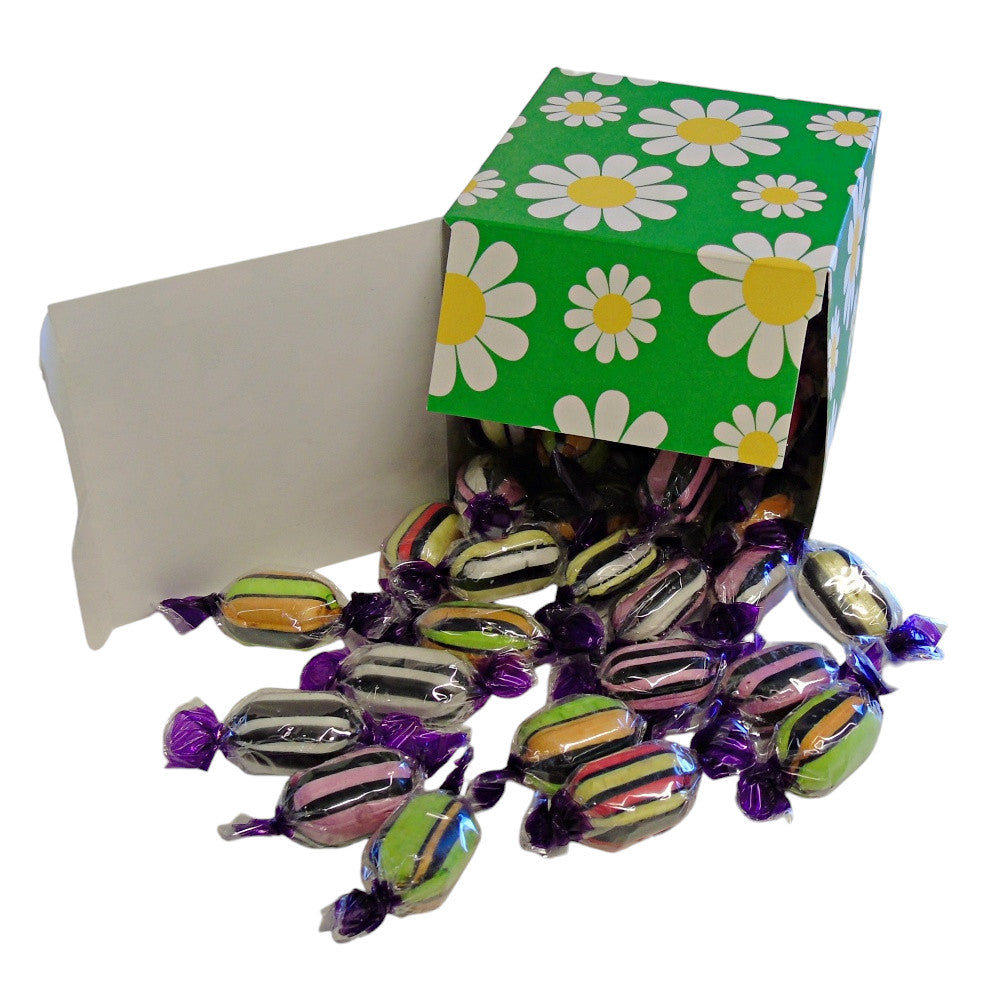 300g Square Flower Pattern Box of Buchanans Liquorice Assortment Sweets