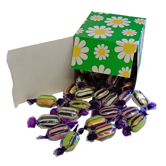 300g Square Flower Pattern Box of Buchanans Liquorice Assortment Sweets