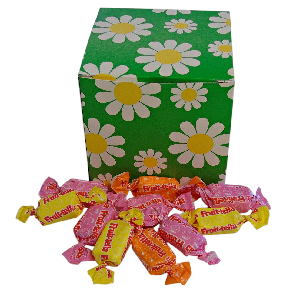 300g Square Flower Pattern Box of Fruitella Juicy Fruit Chews