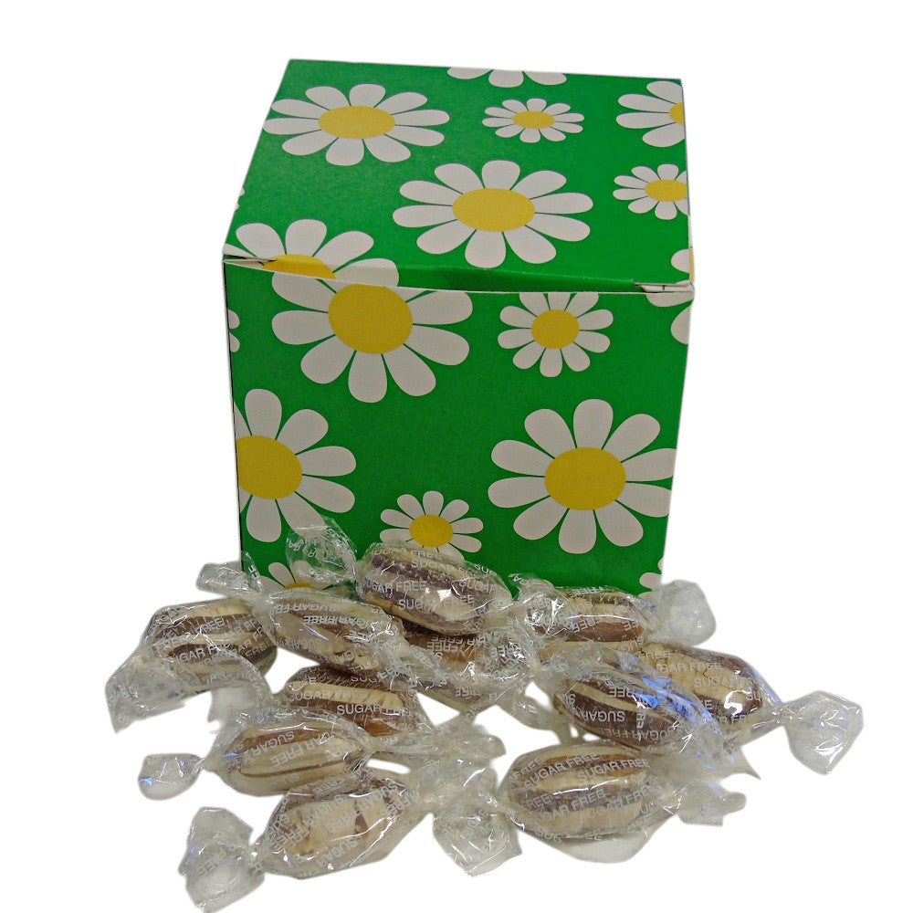 300g Square Flower Pattern Box of Sugar Free Mint Humbugs