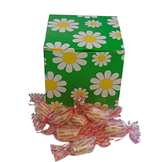 300g Square Flower Pattern Box of Sugar Free Mintoes