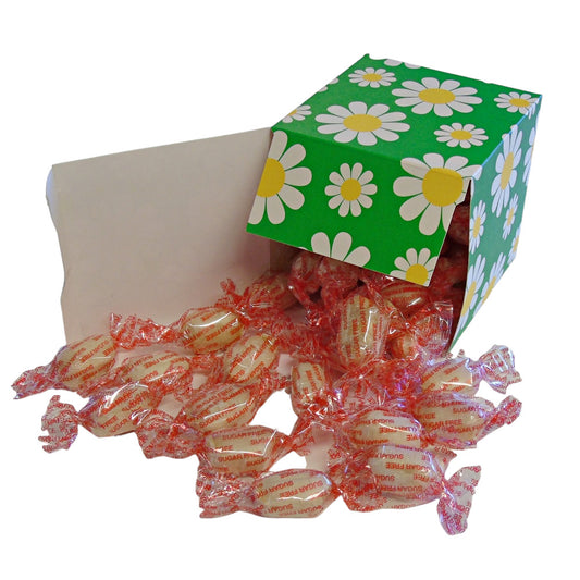 300g Square Flower Pattern Box of Sugar Free Mintoes