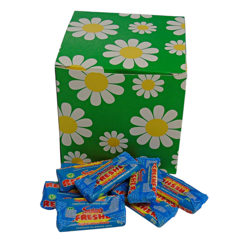 300g Square Flower Pattern Box of Swizzles Refreshers