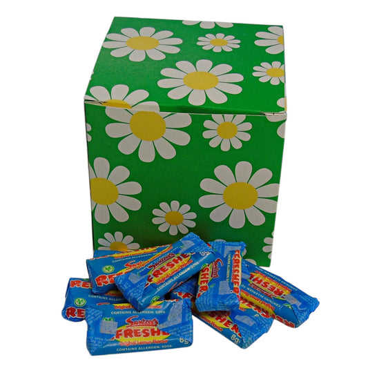 300g Square Flower Pattern Box of Swizzles Refreshers