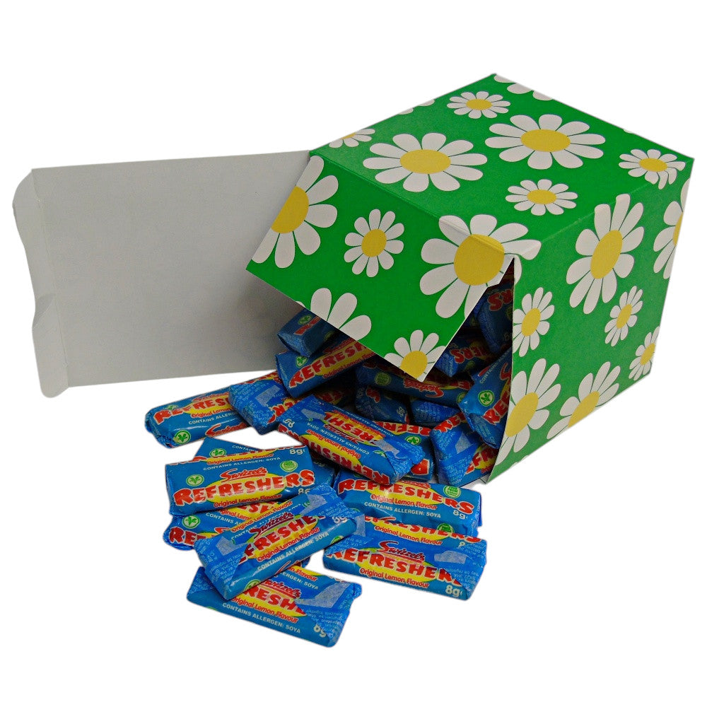 300g Square Flower Pattern Box of Swizzles Refreshers