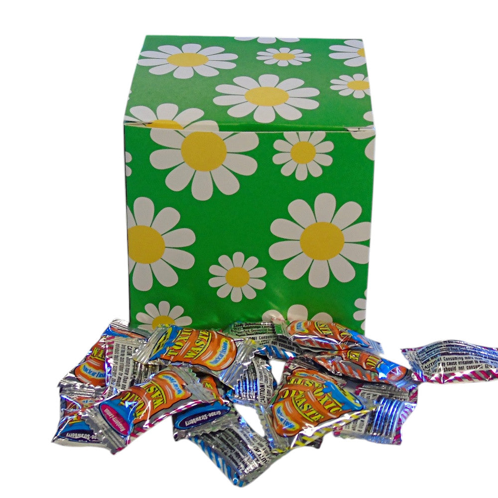 300g Square Flower Pattern Box of Toxic Waste Nuclear Fusion Super Sour Sweets