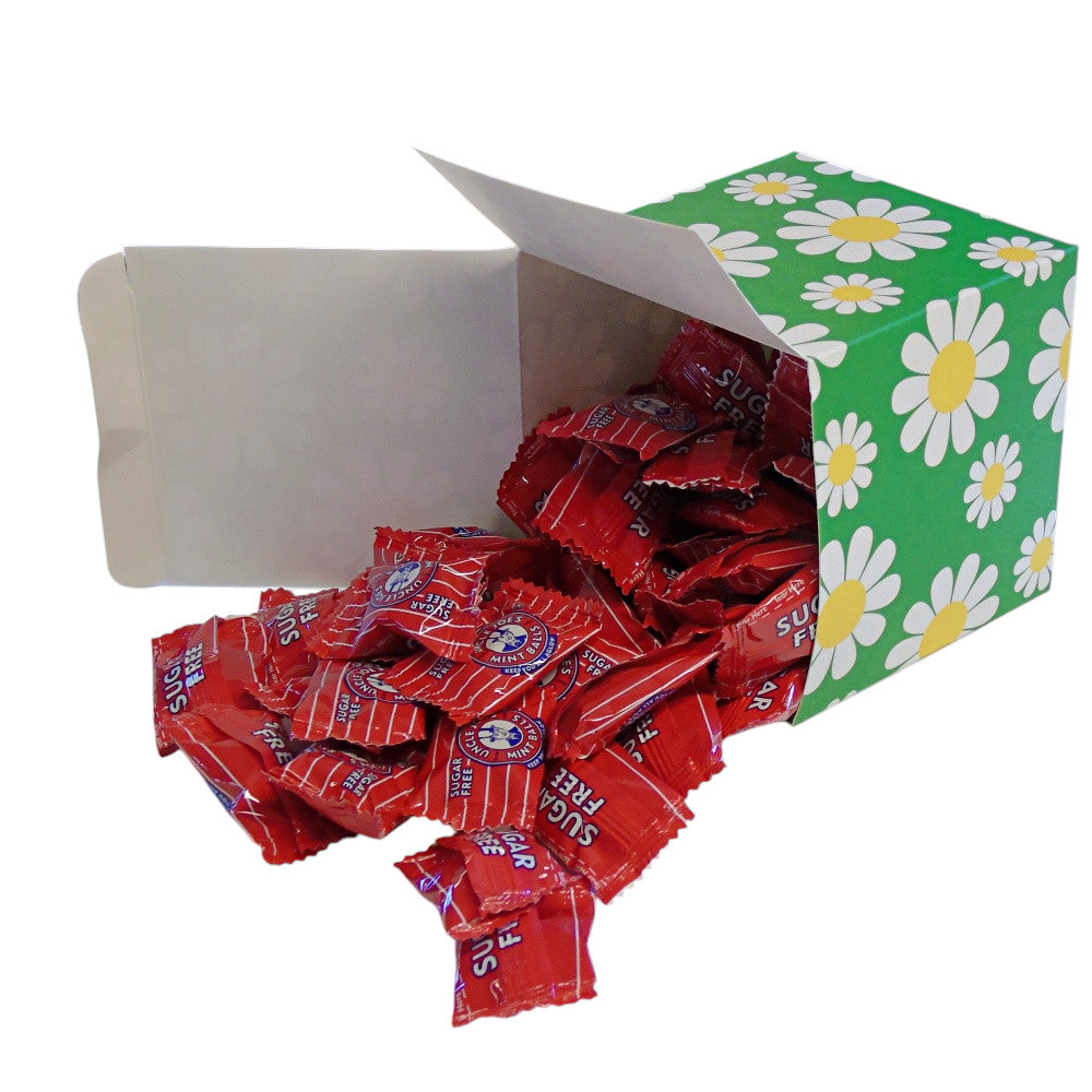 300g Square Flower Pattern Box of Uncle Joes Sugar Free Mints