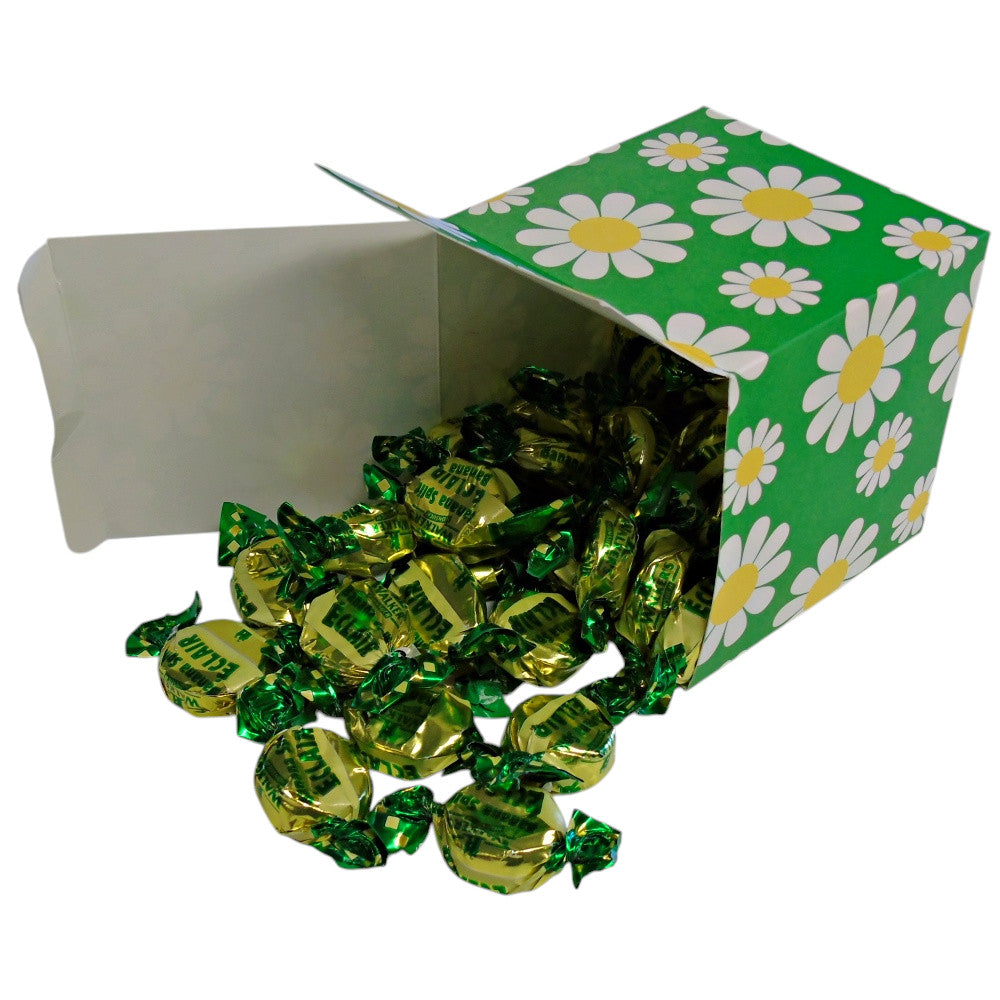 300g Square Flower Pattern Box of Walkers Banana Eclairs Toffee