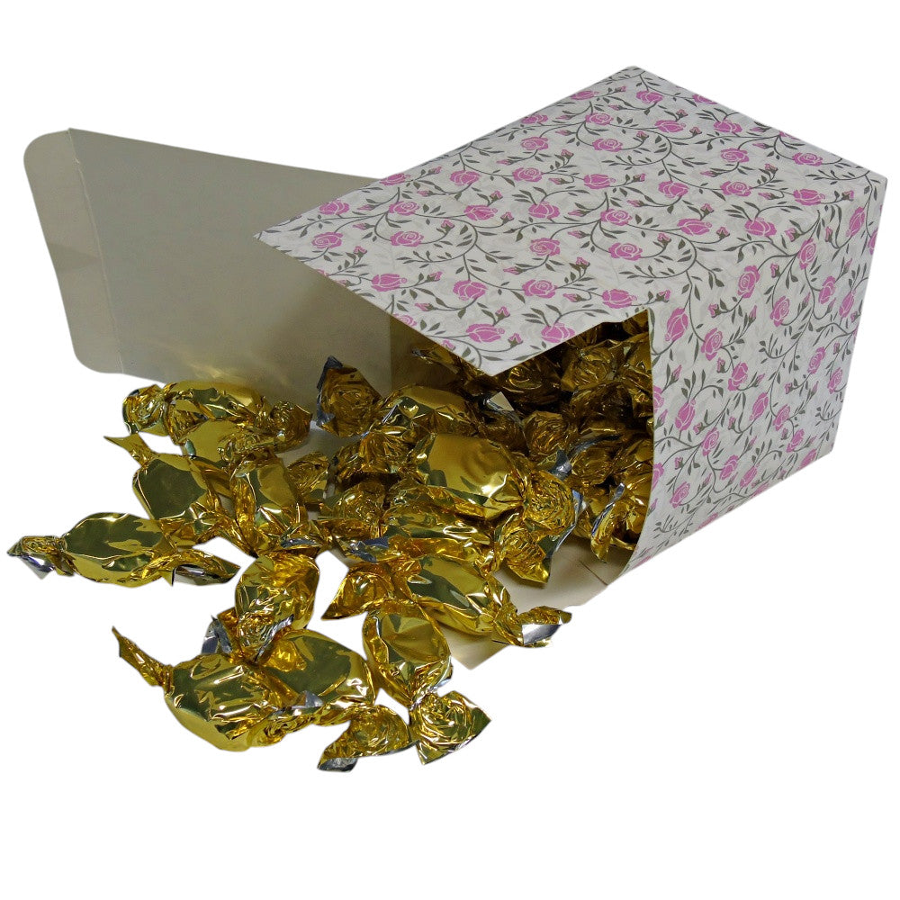 300g Square Flower Pattern Box of Buchanans Butterscotch