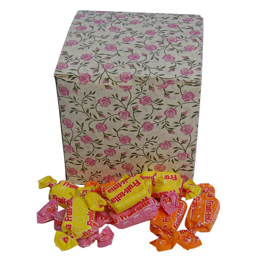 300g Square Flower Pattern Box of Fruitella Juicy Fruit Chews