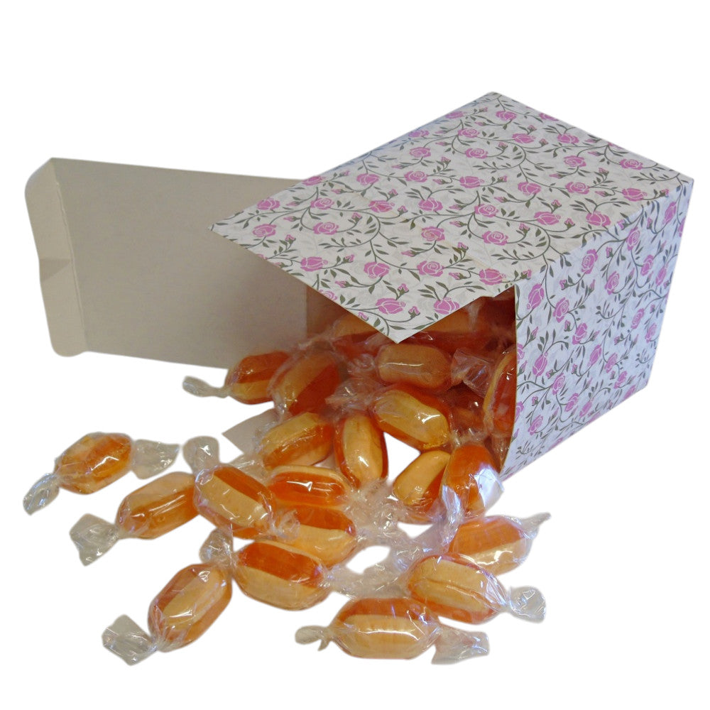 300g Square Flower Pattern Box of Iron Brew Humbugs