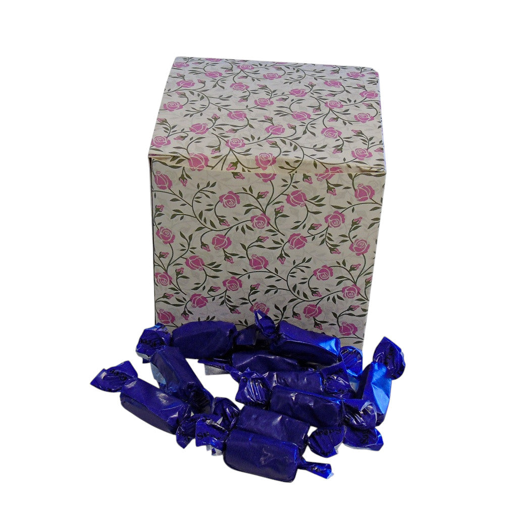 300g Square Flower Pattern Box of Sugar Free Liquorice Toffee
