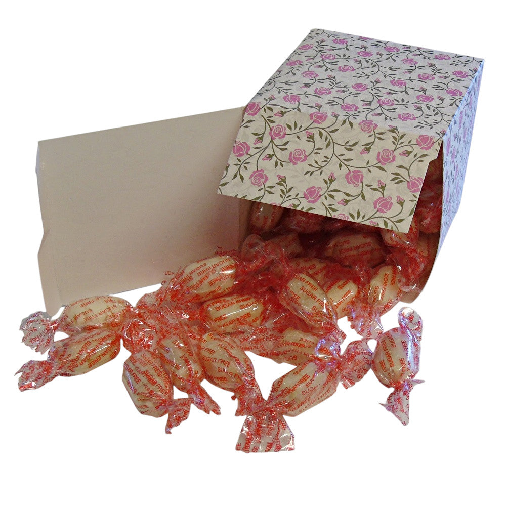 300g Square Flower Pattern Box of Sugar Free Mintoes